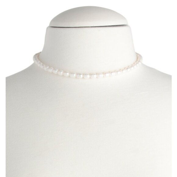 MILOR SILVER Made In Italy Sterling Silver Pearl Heart Toggle Necklace - Picture 2 of 2